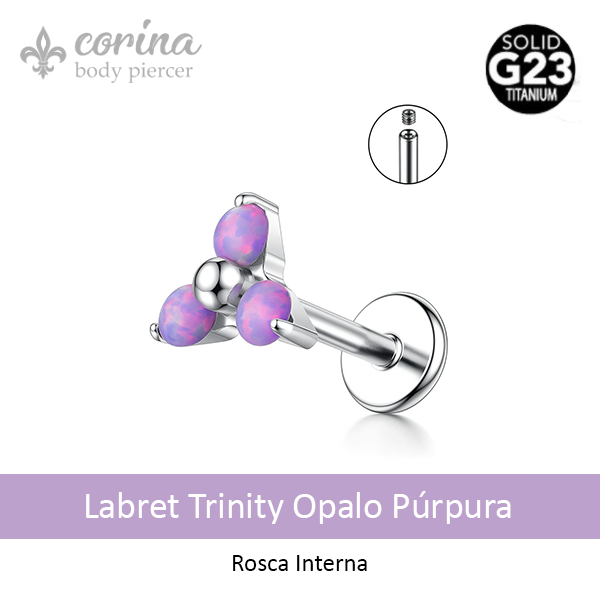 Producto - Labret Trinity Opalo Púrpura
