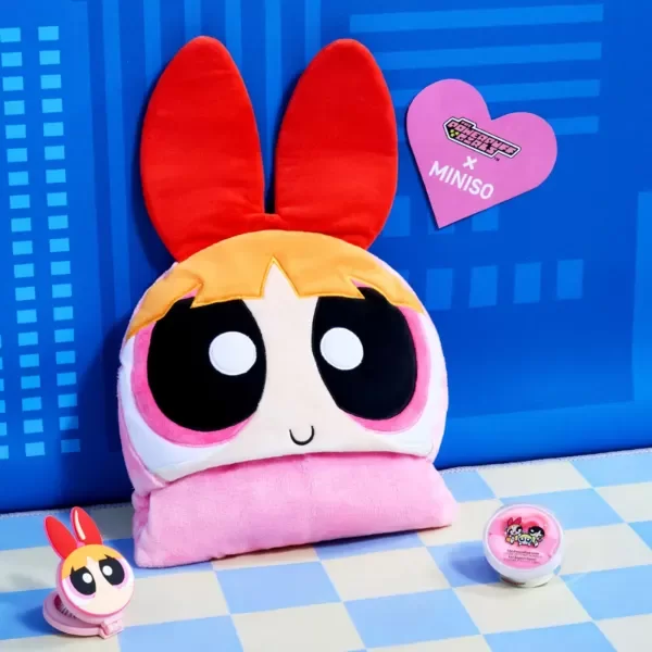 Producto - Manta con capucha Las Chicas Superpoderosas Bombon Original Miniso - 1