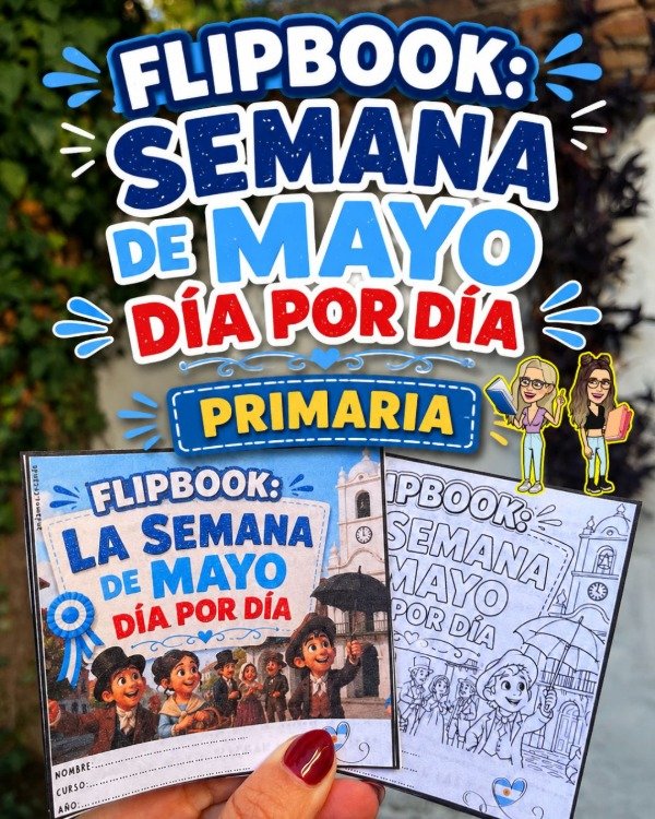 Producto - FLIPBOOK. LA SEMANA DE MAYO DÍA POR DÍA. PRIMARIA