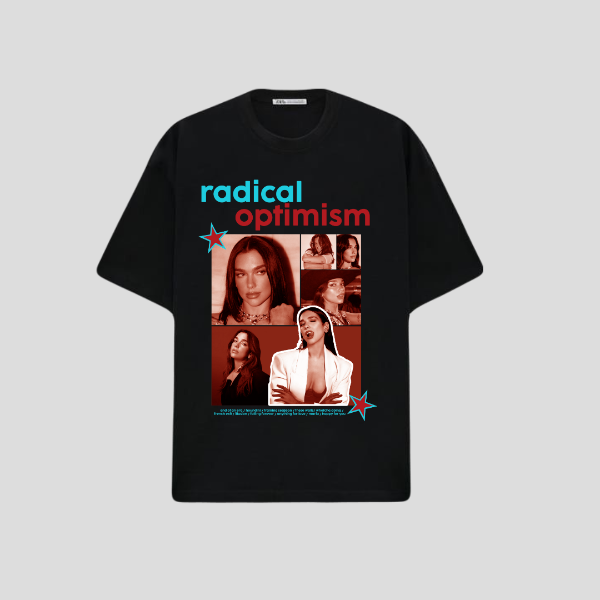 Remera Dua Lipa radical optimism