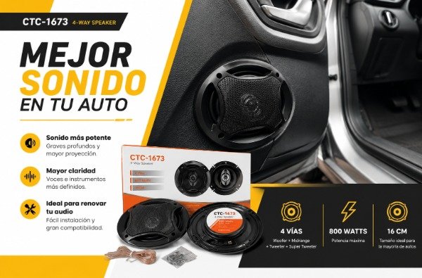 Producto - JUEGO DE PARLANTES P/AUTO - 6" - 2