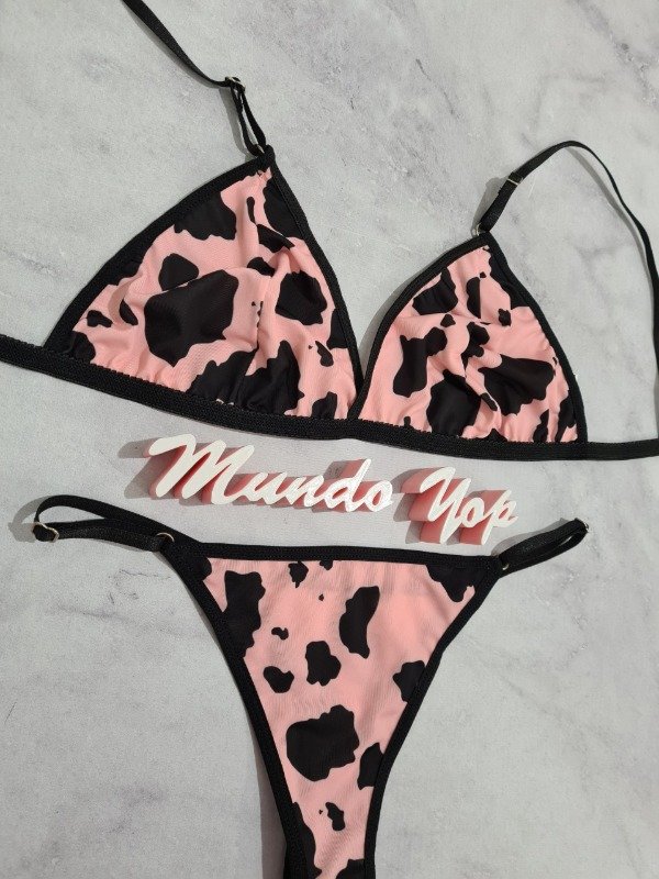Producto - Conjunto Cow Rosa