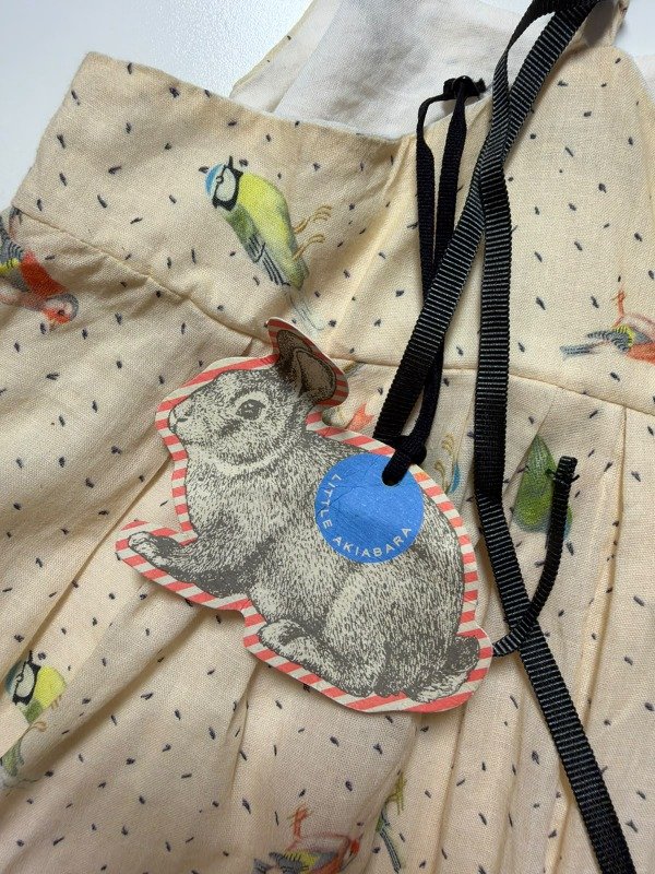 Producto - Vestido amarillo con pájaros Little Akiabara 9 meses - 3