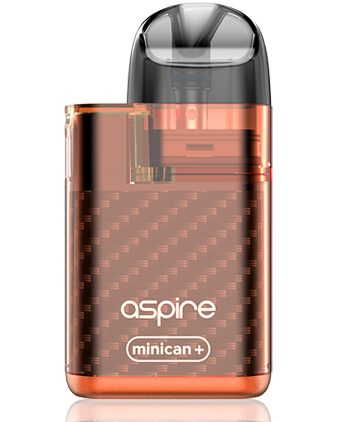 Producto - (POD RECARGABLE) ASPIRE MINICAN ORANGE + 1 SALT IMPORTADA DE REGALO