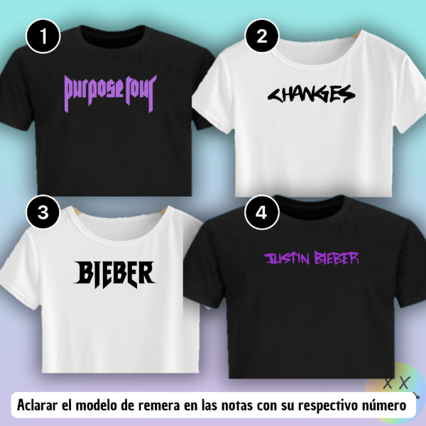 Producto - Crop Top Justin Bieber #1