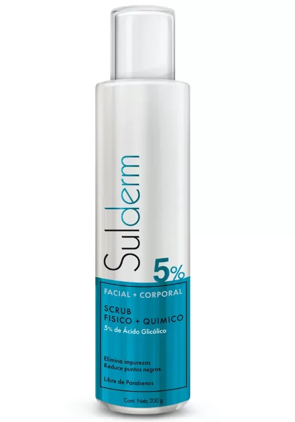Producto - Gel de limpieza Scrub Facial + Scrub Corporal Sulderm