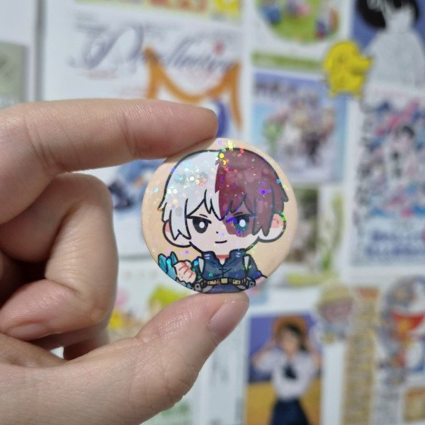 Producto - Pin holográfico Todoroki