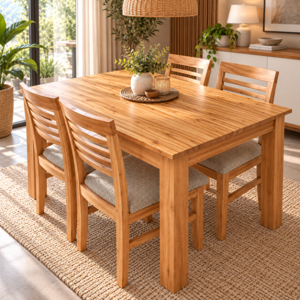 Juego de comedor Fijo Paraíso Rústico de TM MUEBLES