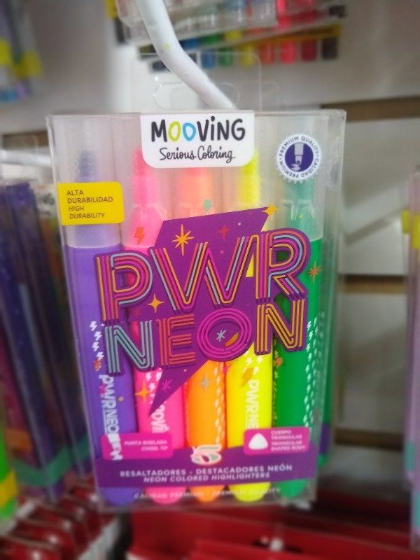 Producto - Resaltadores Mooving Power Neon