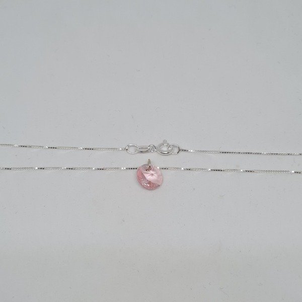 Producto - Collar cubic circular rosa