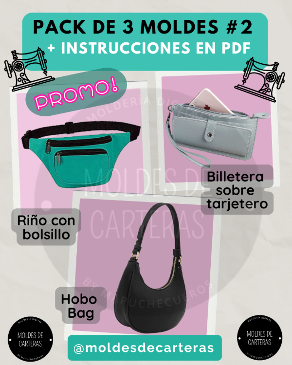 Producto - PACK 3 MOLDES #2 - 3 MOLDES + PASO A PASO PDF