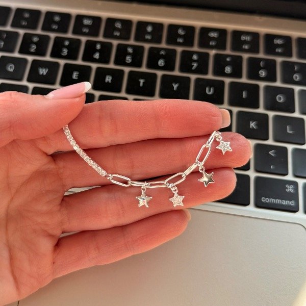 Producto - Pulsera Sophie con estrellitas (P093)