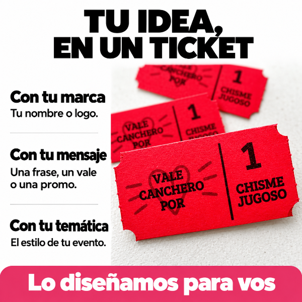 Producto - Tickets troquelados personalizados - Pack de 30 - 1