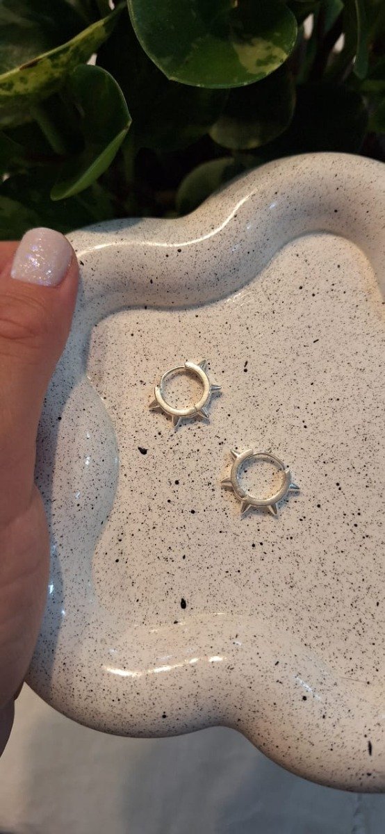 Producto - Argollitas Plata Gótica