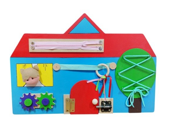 Producto - TABLERO SENSORIAL DIDÁCTICO CASITA