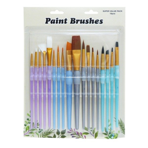 Producto - Set de Pinceles x 18 para Tecnicas Mixtas ( 066 )