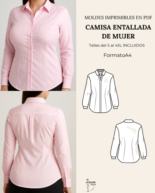 Producto - Camisa entallada de mujer