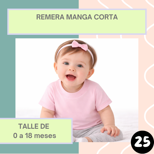Producto - Remera Manga Corta Bebé