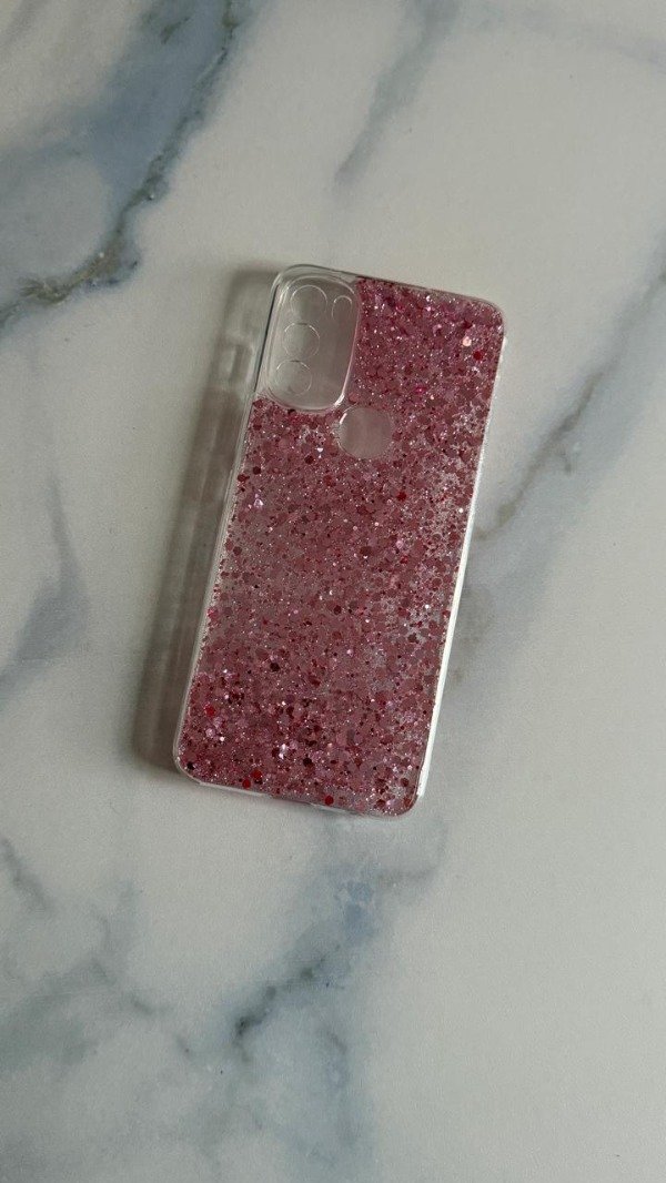 Producto - Funda glitter rosa Moto G71