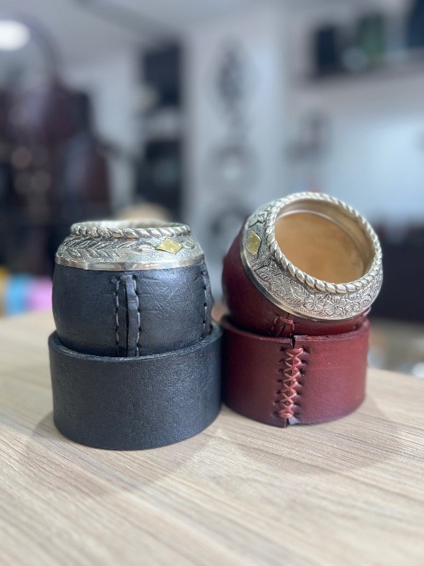 Producto - MATE TORPEDO CRIOLLO URUGUAYO CUERO VIROLA ALPACA - 0