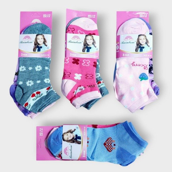 Producto - Medias x3 pares Rainbow Nena 8-10