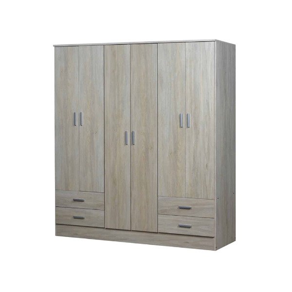 Producto - Placard Mediano 6 puertas 4 cajones