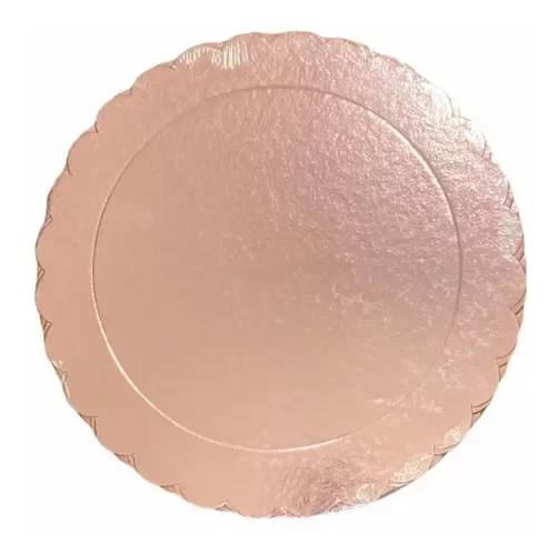 Producto - BANDEJA CARTON ROSA GOLD PREMIUM 26 CM