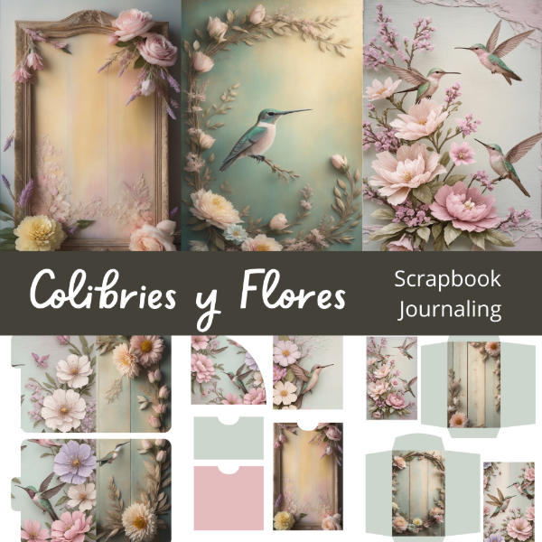 Producto - Colibríes y Flores - Paginas para Journal - SC88