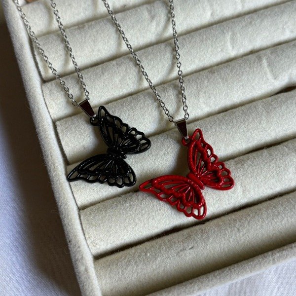 Producto - Collar para compartir de mariposa