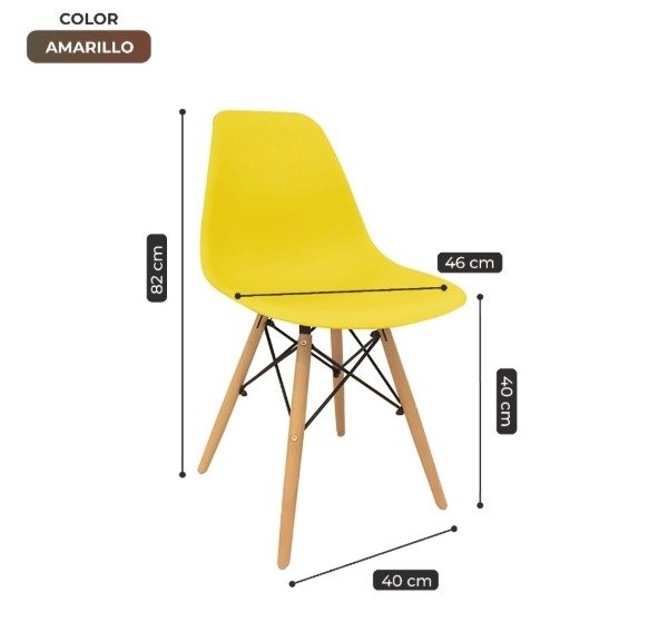 Producto - Silla de comedor "EAMS" Set x4 - Super Reforzadas - OFERTA!! - 16