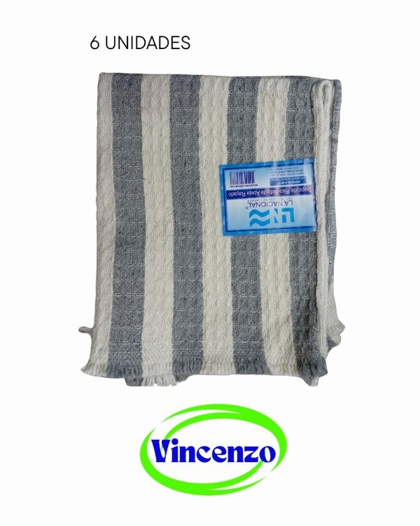 Producto - 6 TRAPO PISO RAYADO ALGODON