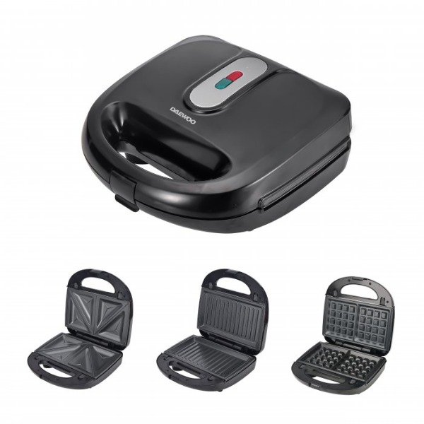 Producto - Sandwichera 3 en 1 750w Daewoo DSM9780