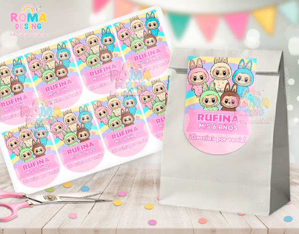 Producto - Etiquetas bolsita Labubu