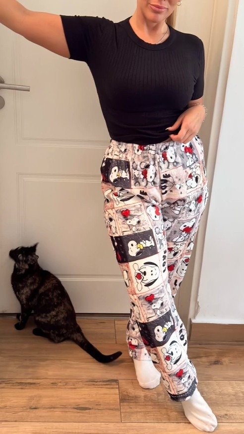 Producto - Pantalón Polar Soft Animado Snoopy Pink