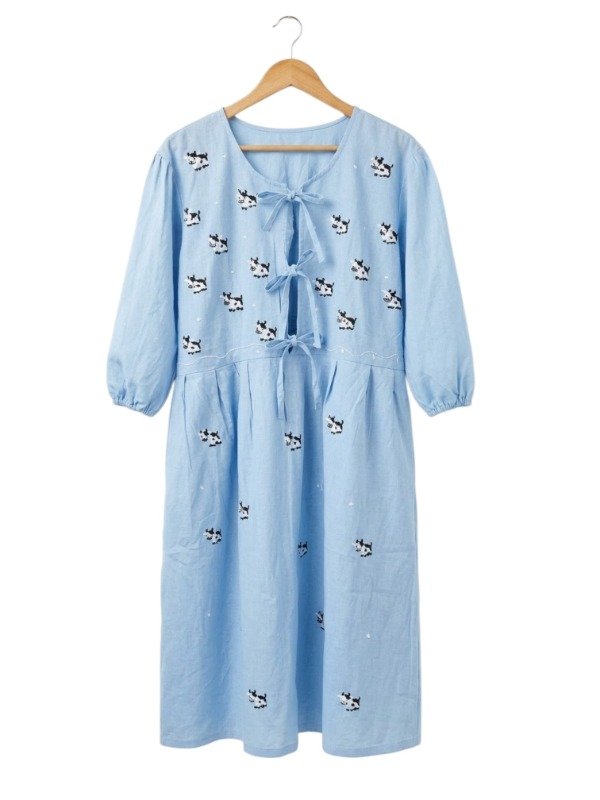Producto - Vestido Vaquitas celeste - 0