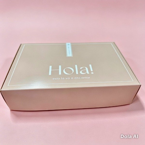 Producto - CAJA BEIGE HOLA! CH  -COD. 1542  medida14X5X19