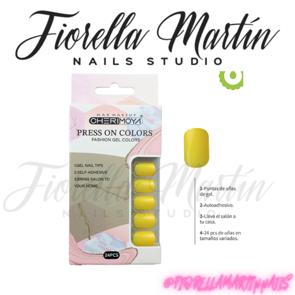 Producto - CHERIMOYA PRESS ON OVAL AMARILLO