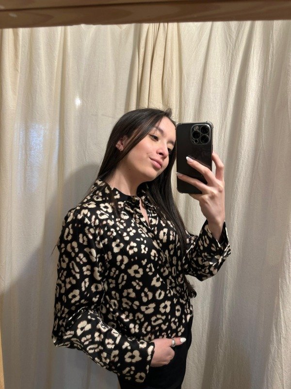 Camisa satén marina — imagen 3