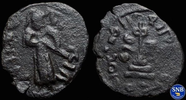 Producto - Califato Omeya - Fals de bronce (ca. 74-80) - Emisiones anónimas