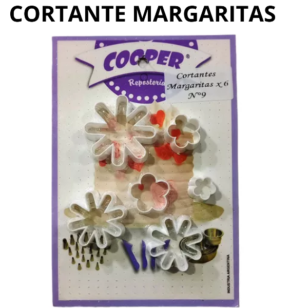 Producto - CORTANTE PLASTICO MARGARITAS X 6 COOPER