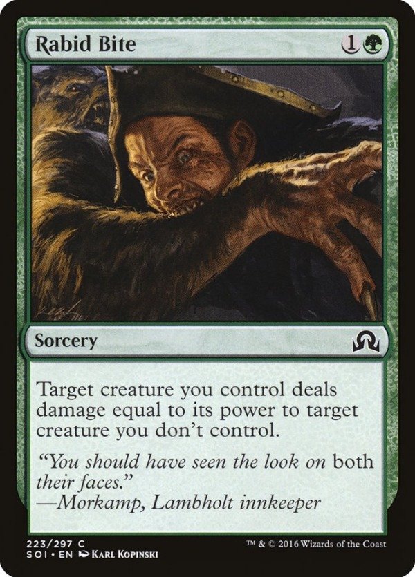 Producto - Rabid Bite  Shadows over Innistrad
