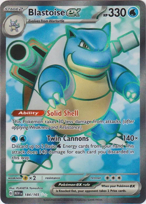Producto - Blastoise ex - 184/165 - Scarlet and Violet 151 - Holo