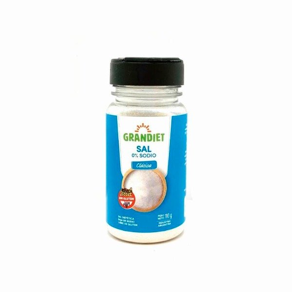 Producto - Sal Clasica 0 por ciento Sodio x 110g GRANDIET