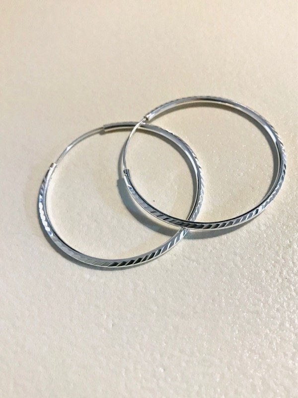 Producto - Argollas Grandes Trenza