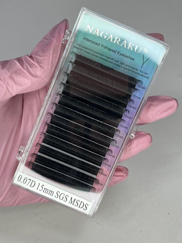 Producto - EXTENSIONES TECNOLOGICAS Y 0.07D MIX INTERLACED Y-SHAPED EYELASHES - 5