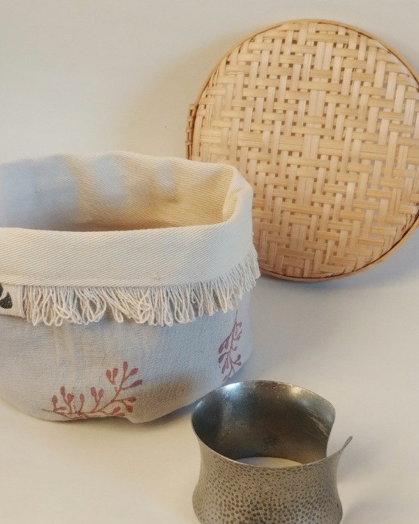 Producto - Organizador Sarah - Estampado Artesanal (gris plata) - 3