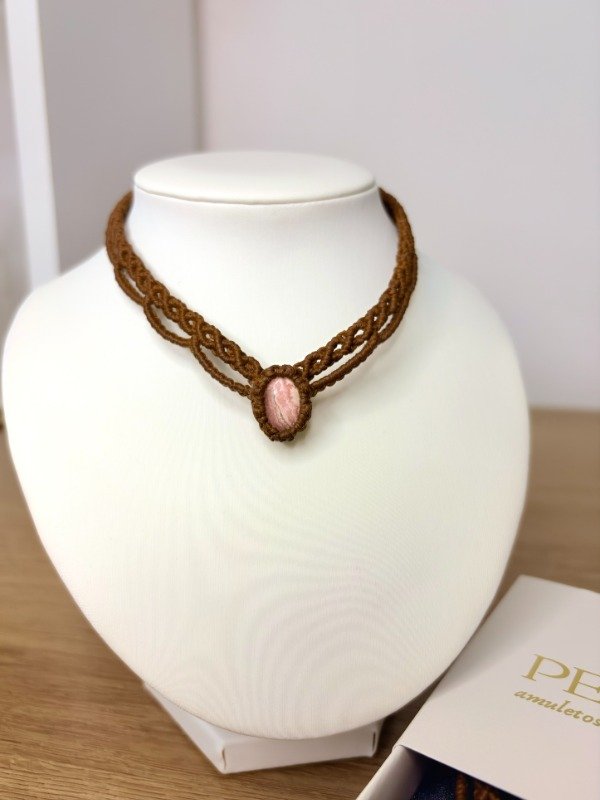 Producto - Choker Grecia Terra (rodocrosita)