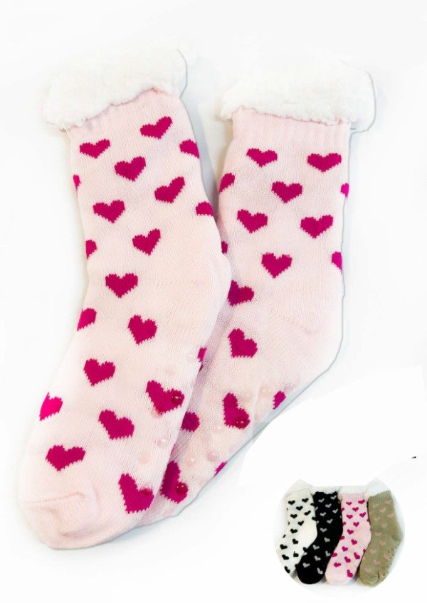 Producto - Pantumedia Corderito Interior c/Antideslizante Dama x12 Pares