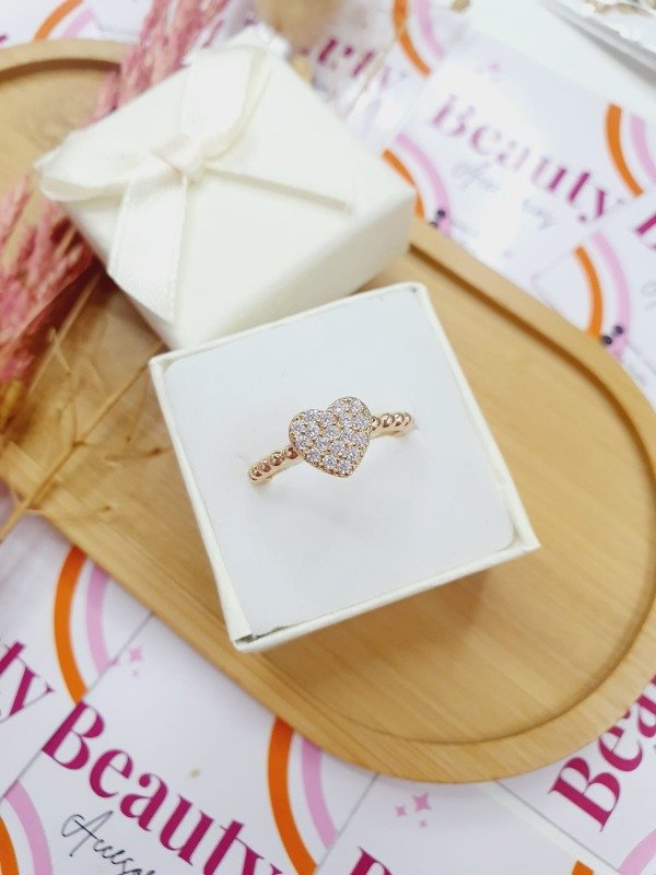 Producto - Anillo Corazón Bordeau 17/18