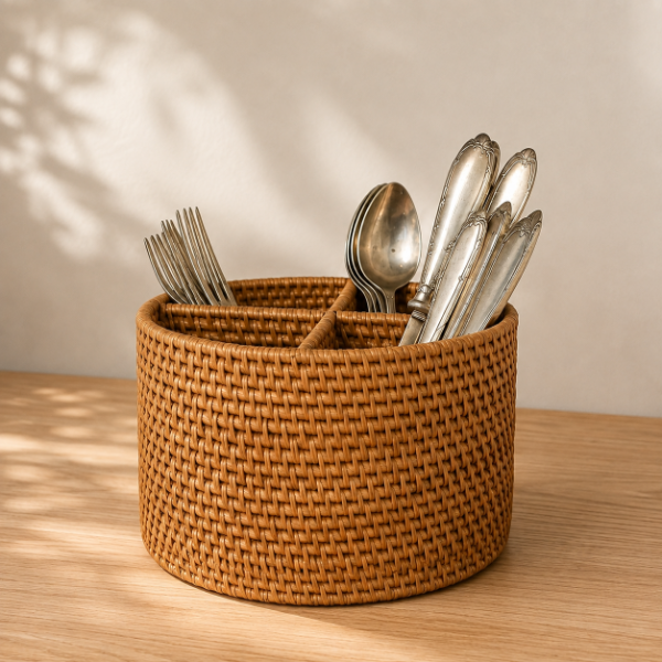 Producto - Organizador de Rattan Redondo - 0